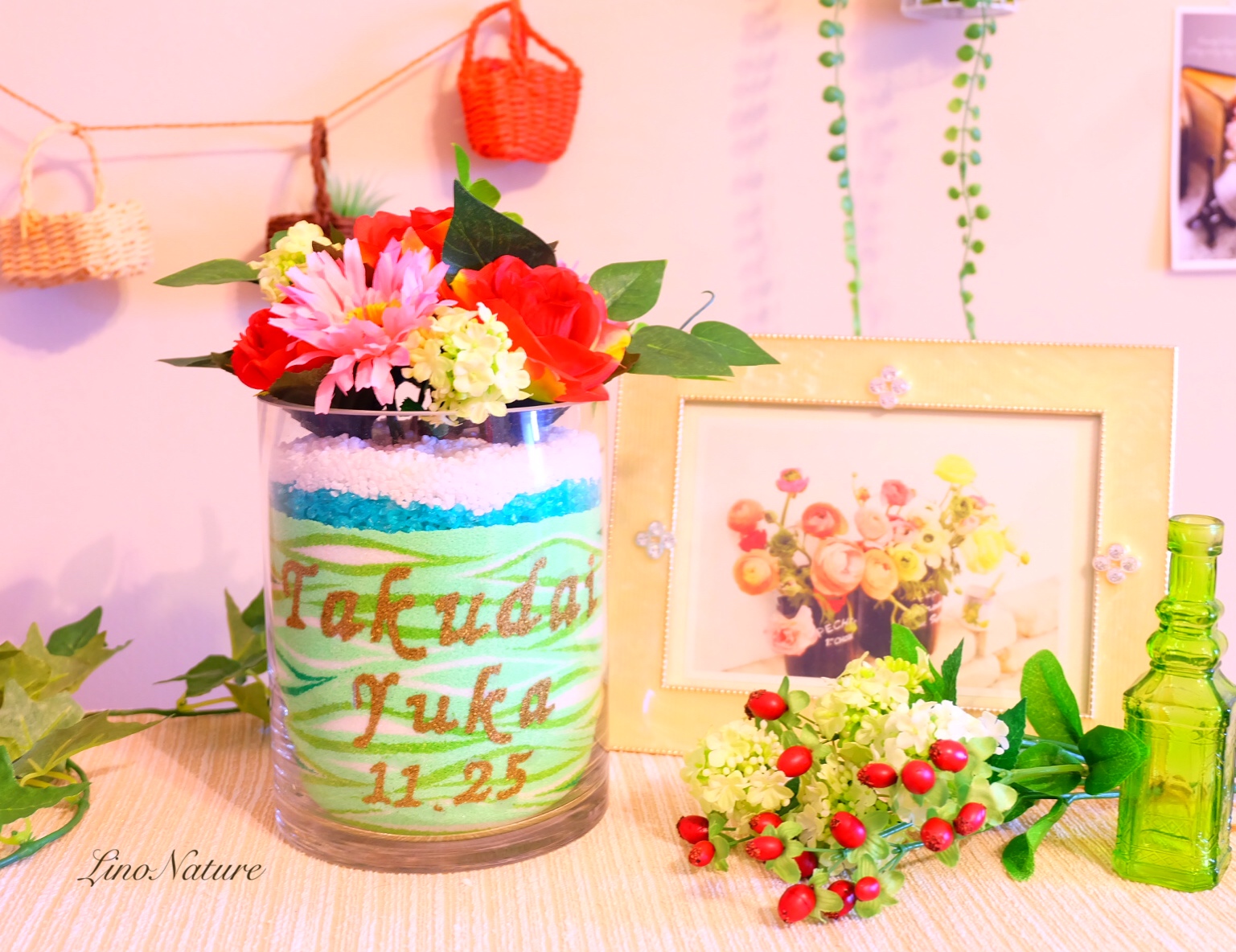 カラーサンドアート/結婚祝い 結婚祝い ウェルカムサンド 新築祝い 引越し祝い welcome 名入れ